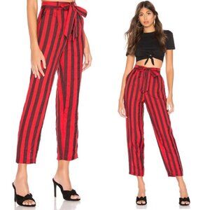 NWT L’Academie Revolve Jerome‎ Pant Black Red Striped Size Small New With Tags S